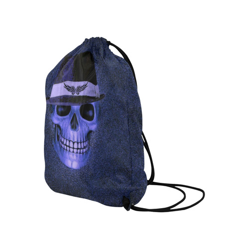 Charming Skull F by JamColors Large Drawstring Bag Model 1604 (Twin Sides)  16.5"(W) * 19.3"(H)