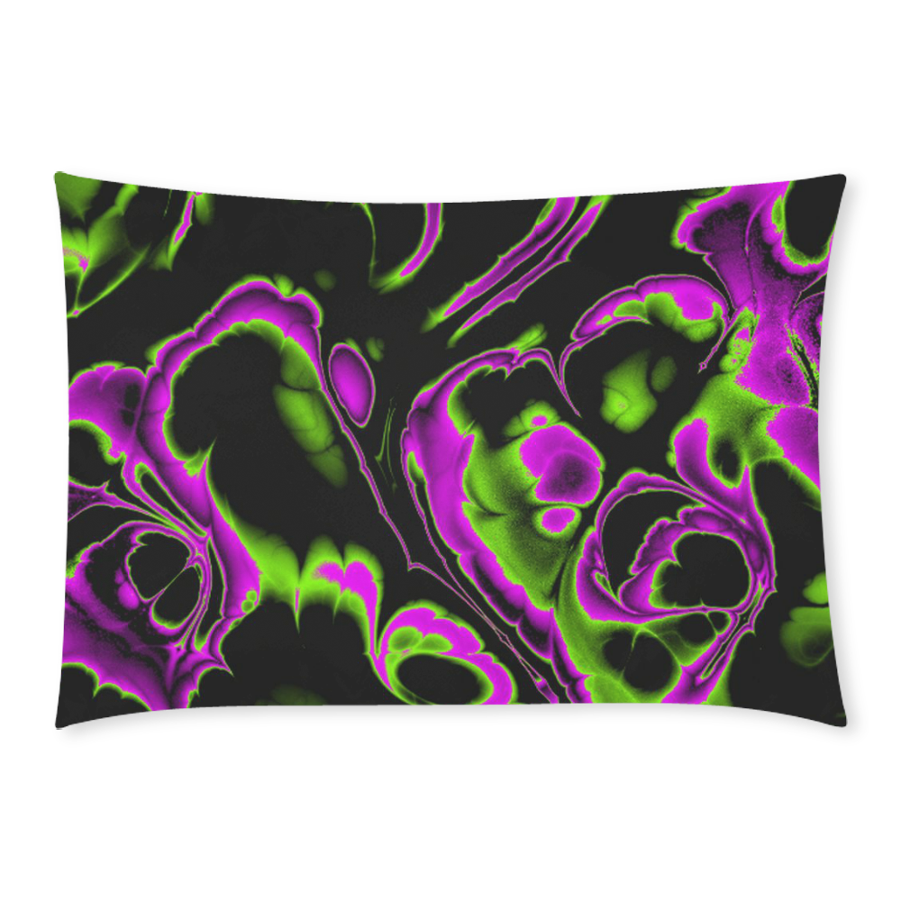 glowing fractal B by JamColors Custom Rectangle Pillow Case 20x30 (One Side)