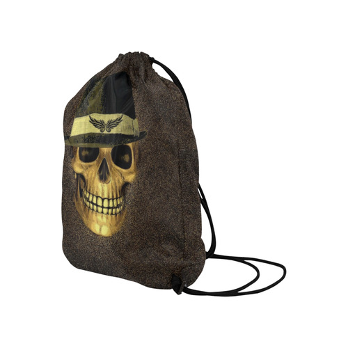 Charming Skull B by JamColors Large Drawstring Bag Model 1604 (Twin Sides)  16.5"(W) * 19.3"(H)