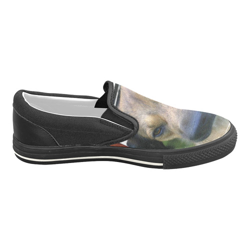 alruns wautzi1 Women's Unusual Slip-on Canvas Shoes (Model 019)