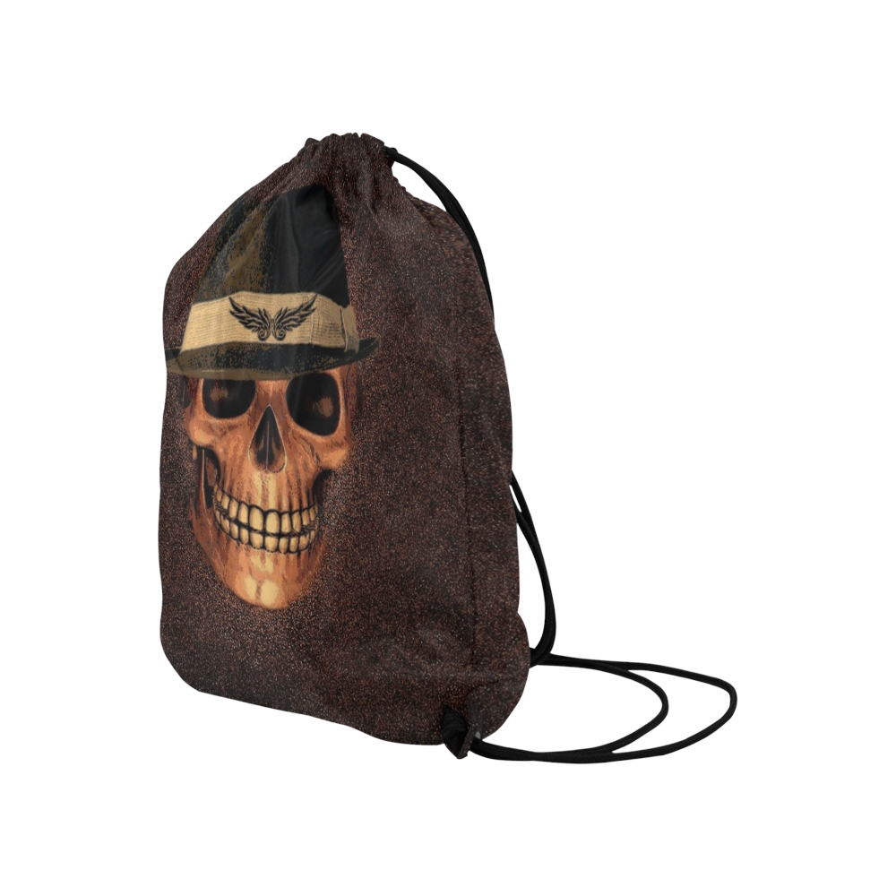 Charming Skull A by JamColors Large Drawstring Bag Model 1604 (Twin Sides)  16.5"(W) * 19.3"(H)
