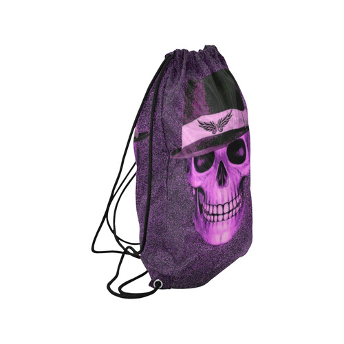 Charming Skull E by JamColors Small Drawstring Bag Model 1604 (Twin Sides) 11"(W) * 17.7"(H)