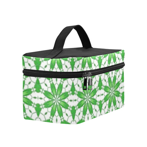 Sexy Green and White Lace Lunch Bag/Large (Model 1658)