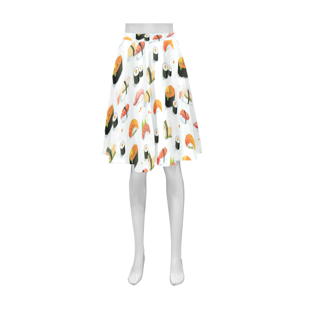 Sushi Lover Athena Women's Short Skirt (Model D15)