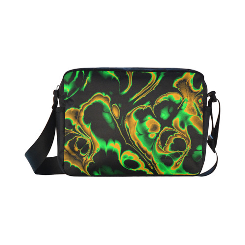 glowing fractal A by JamColors Classic Cross-body Nylon Bags (Model 1632)