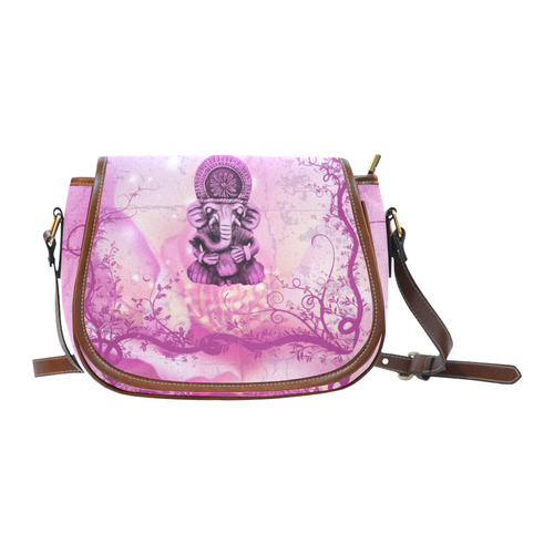 Symbol, indian elephant Saddle Bag/Small (Model 1649) Full Customization