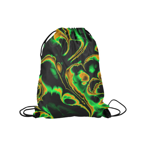 glowing fractal A by JamColors Medium Drawstring Bag Model 1604 (Twin Sides) 13.8"(W) * 18.1"(H)