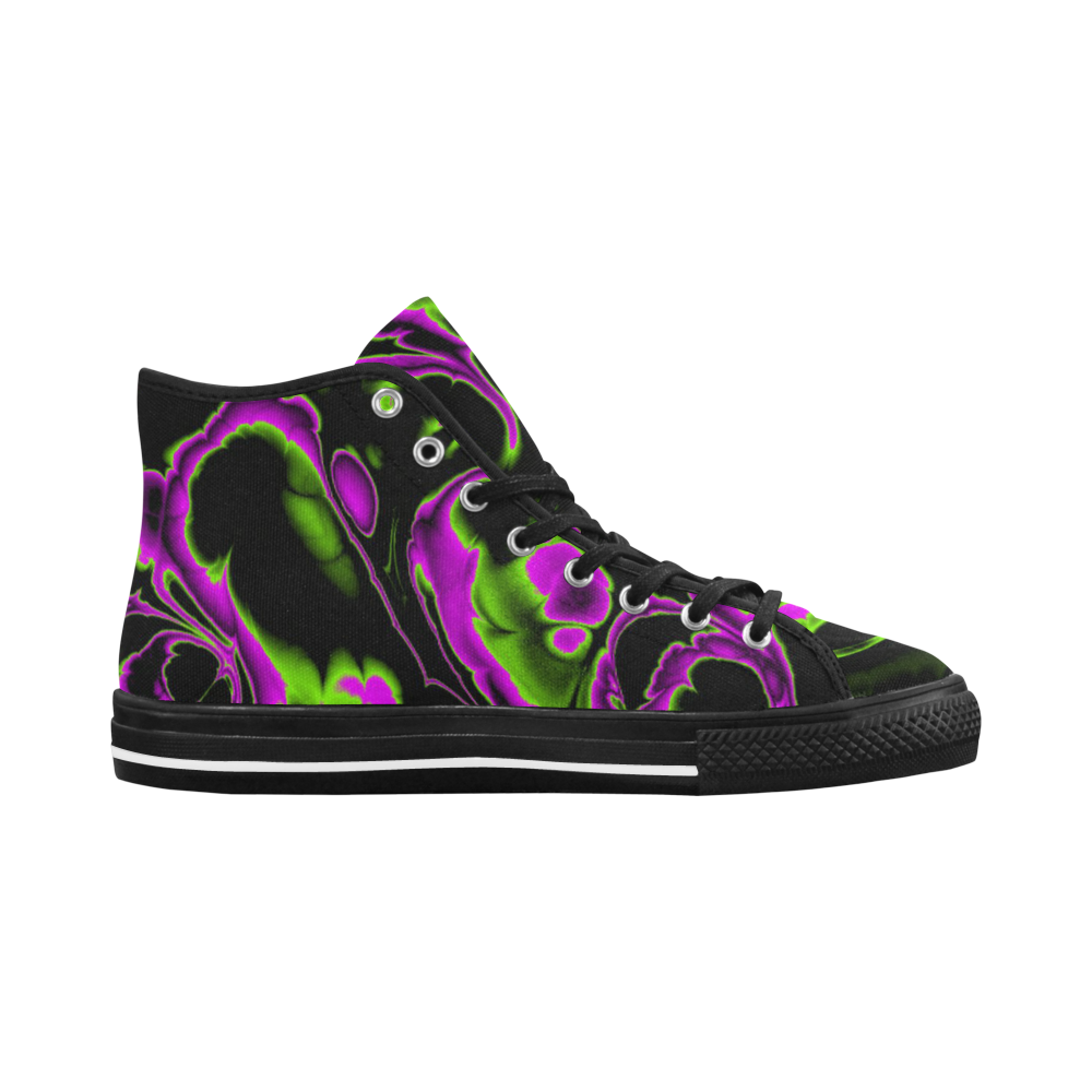 glowing fractal B by JamColors Vancouver H Men's Canvas Shoes/Large (1013-1)
