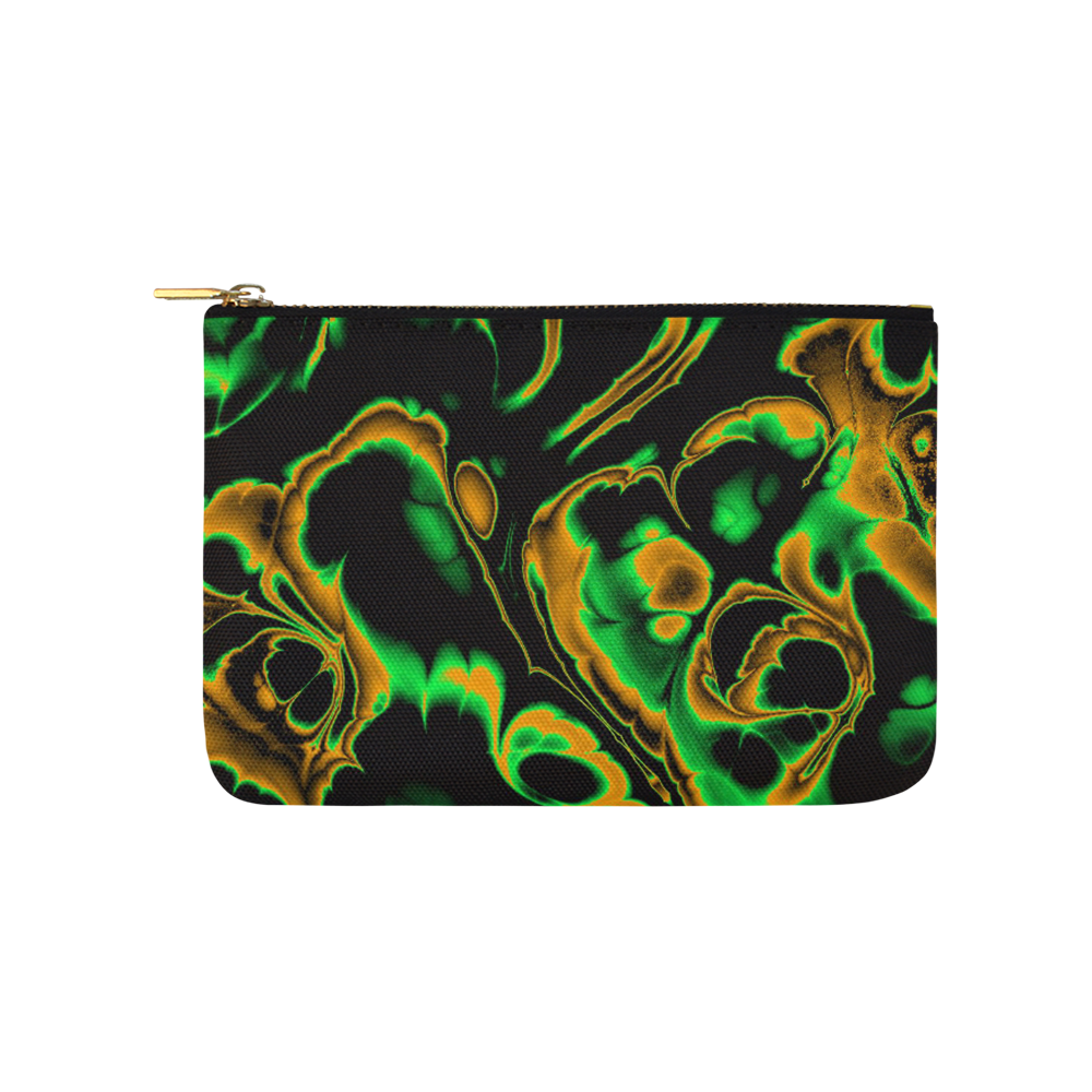 glowing fractal A by JamColors Carry-All Pouch 9.5''x6''
