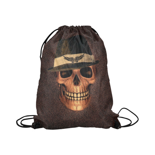 Charming Skull A by JamColors Large Drawstring Bag Model 1604 (Twin Sides)  16.5"(W) * 19.3"(H)