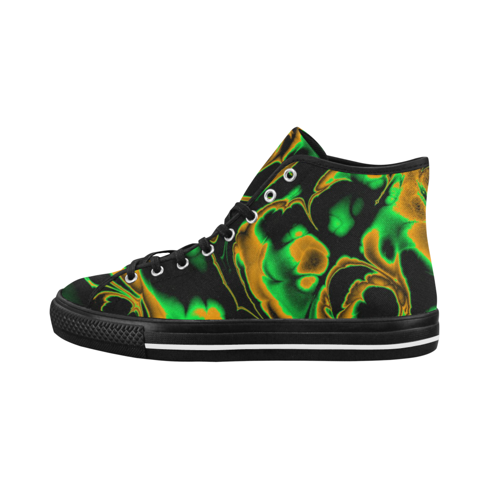 glowing fractal A by JamColors Vancouver H Men's Canvas Shoes/Large (1013-1)