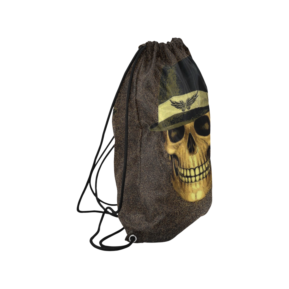 Charming Skull B by JamColors Medium Drawstring Bag Model 1604 (Twin Sides) 13.8"(W) * 18.1"(H)