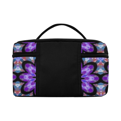 Purple Geometric Lunch Bag/Large (Model 1658)