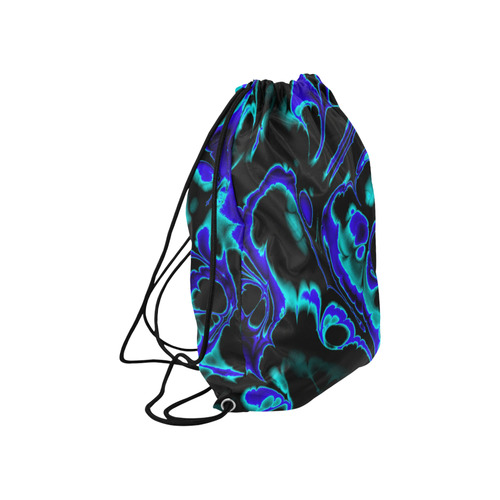 glowing fractal C by JamColors Large Drawstring Bag Model 1604 (Twin Sides)  16.5"(W) * 19.3"(H)