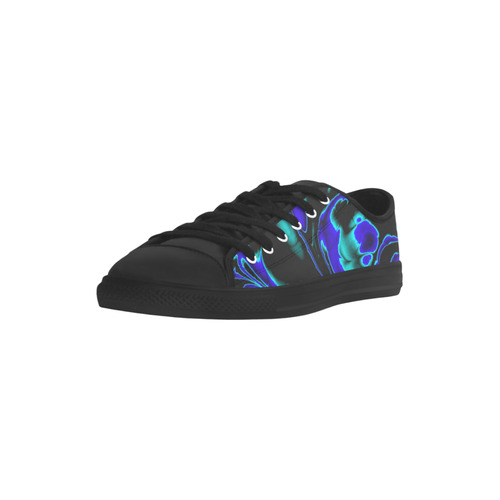 glowing fractal C by JamColors Aquila Microfiber Leather Women's Shoes (Model 031)