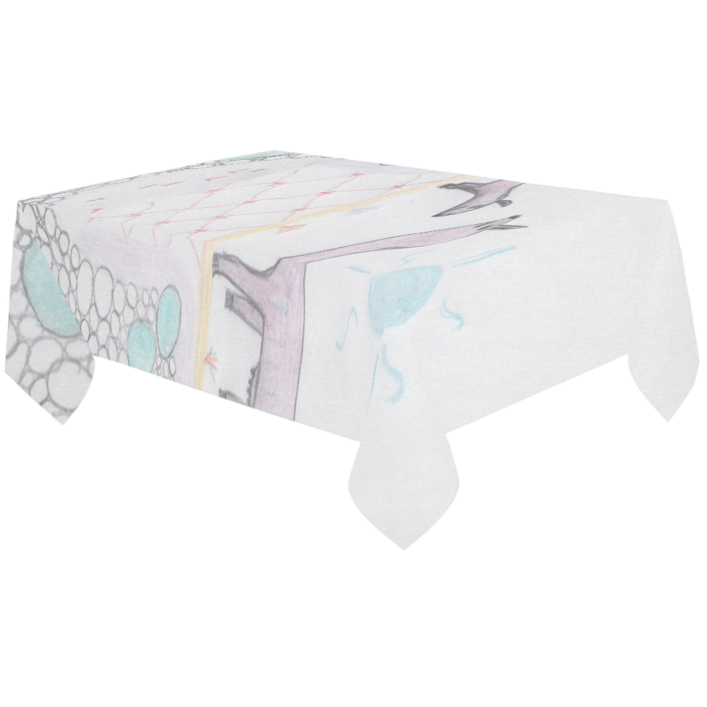 Another World Cotton Linen Tablecloth 60"x120"