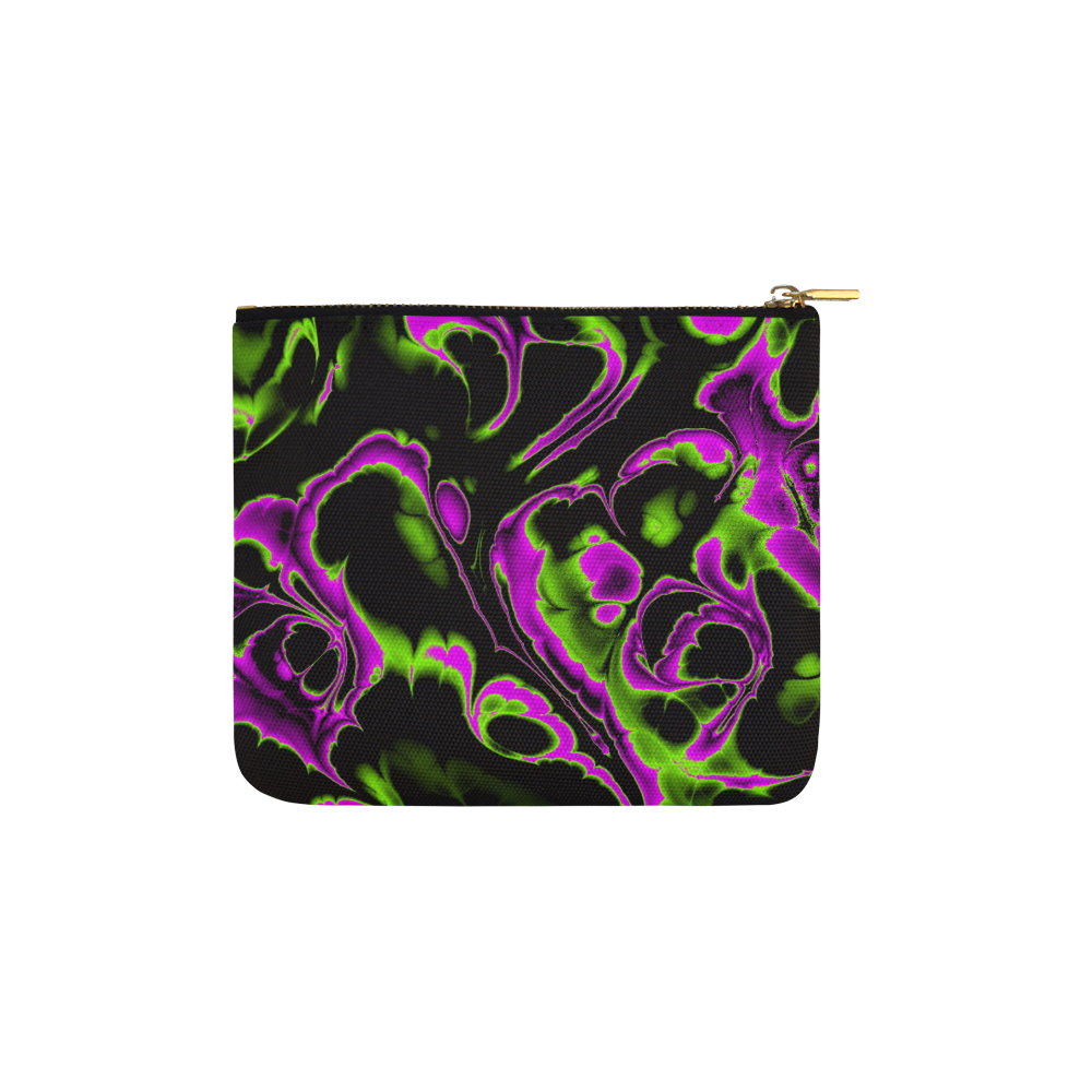 glowing fractal B by JamColors Carry-All Pouch 6''x5''
