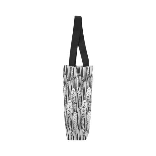 waves black white Canvas Tote Bag (Model 1657)