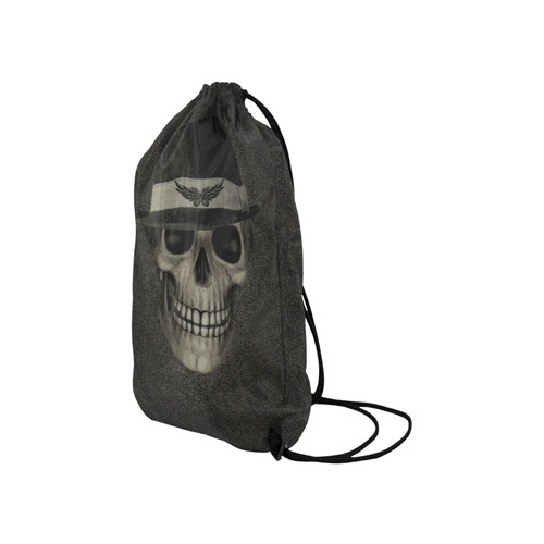 Charming Skull C by JamColors Small Drawstring Bag Model 1604 (Twin Sides) 11"(W) * 17.7"(H)