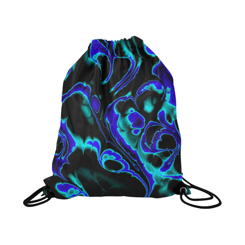 glowing fractal C by JamColors Large Drawstring Bag Model 1604 (Twin Sides)  16.5"(W) * 19.3"(H)