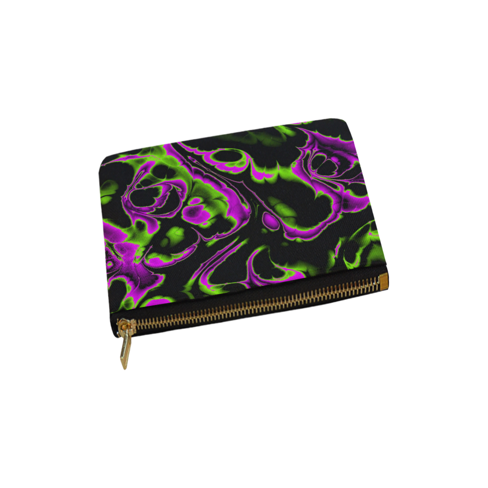 glowing fractal B by JamColors Carry-All Pouch 6''x5''