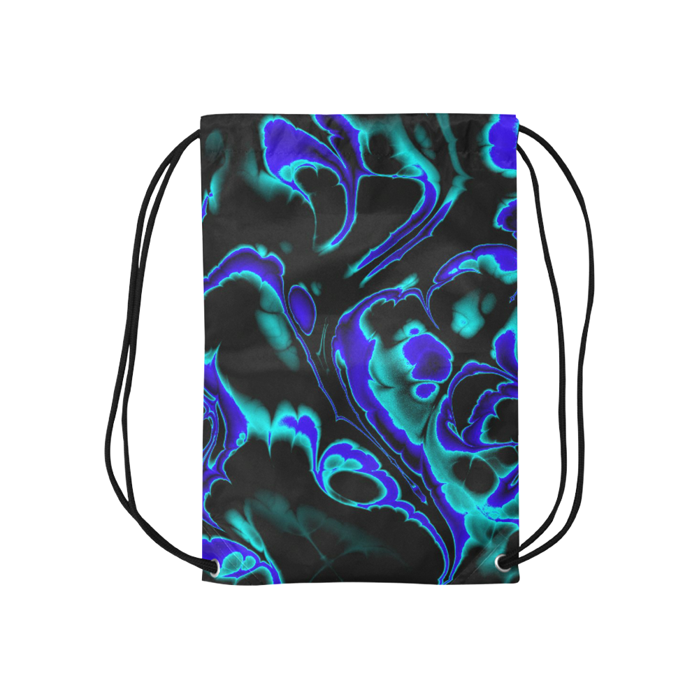 glowing fractal C by JamColors Small Drawstring Bag Model 1604 (Twin Sides) 11"(W) * 17.7"(H)