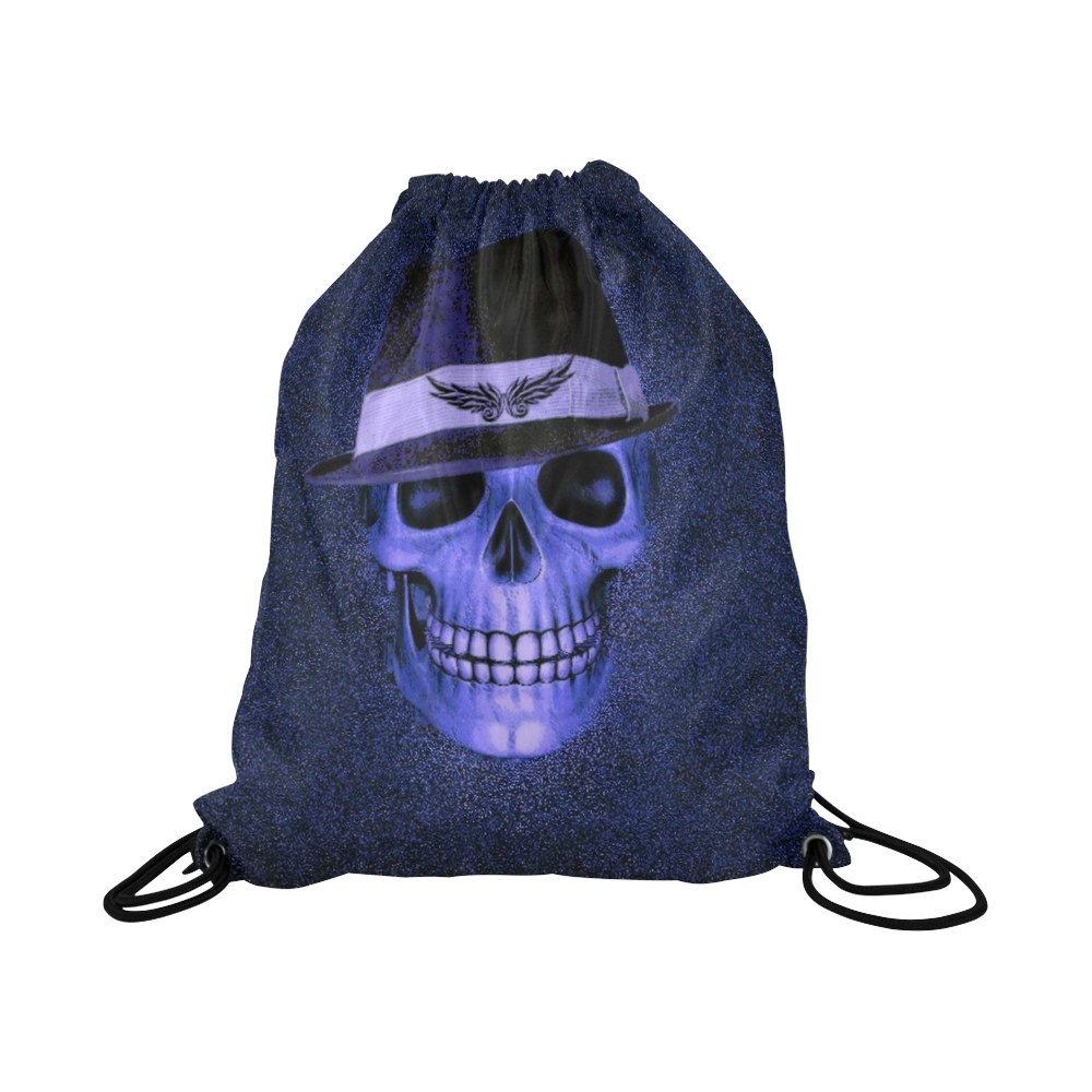 Charming Skull F by JamColors Large Drawstring Bag Model 1604 (Twin Sides)  16.5"(W) * 19.3"(H)