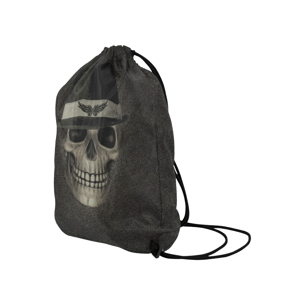 Charming Skull C by JamColors Large Drawstring Bag Model 1604 (Twin Sides)  16.5"(W) * 19.3"(H)