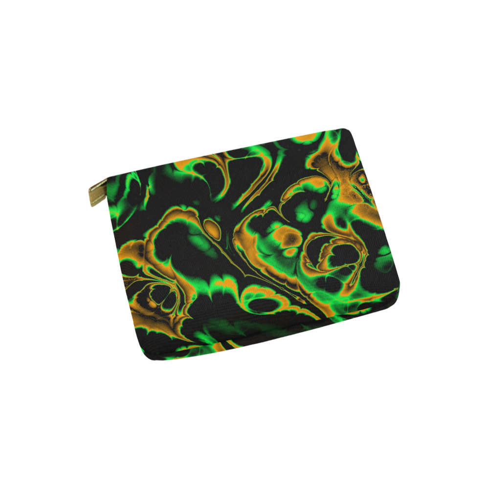 glowing fractal A by JamColors Carry-All Pouch 6''x5''