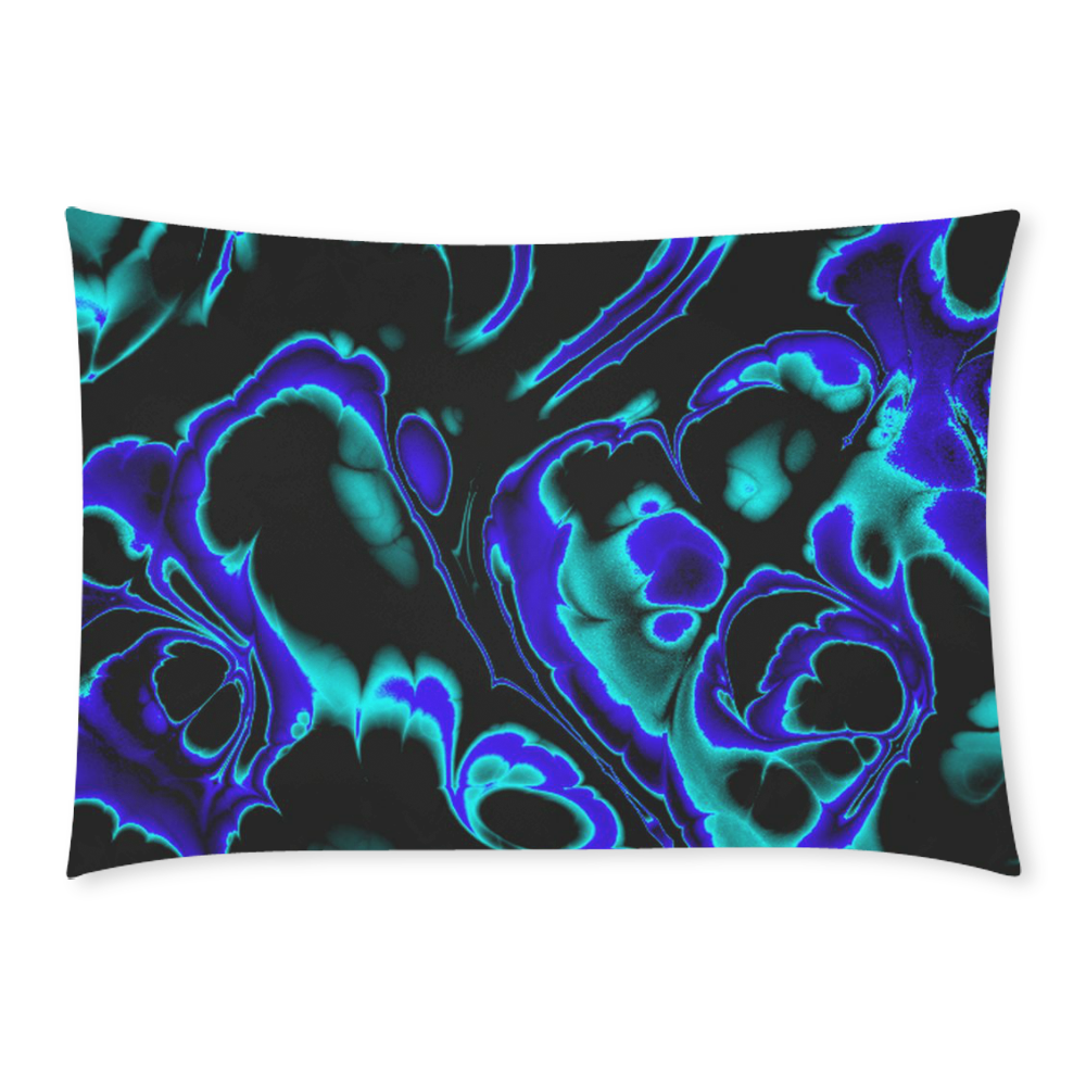 glowing fractal C by JamColors Custom Rectangle Pillow Case 20x30 (One Side)
