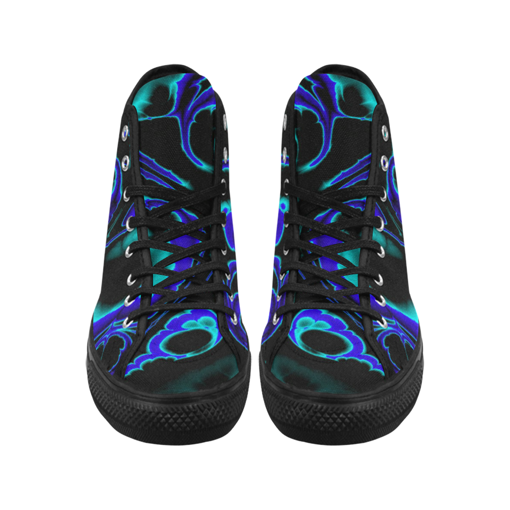 glowing fractal C by JamColors Vancouver H Men's Canvas Shoes (1013-1)