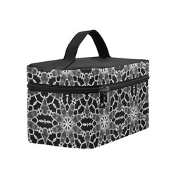 Sexy Black and White Lace Lunch Bag/Large (Model 1658)