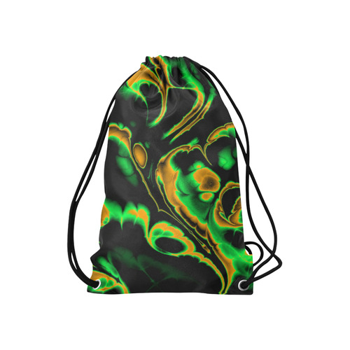 glowing fractal A by JamColors Small Drawstring Bag Model 1604 (Twin Sides) 11"(W) * 17.7"(H)