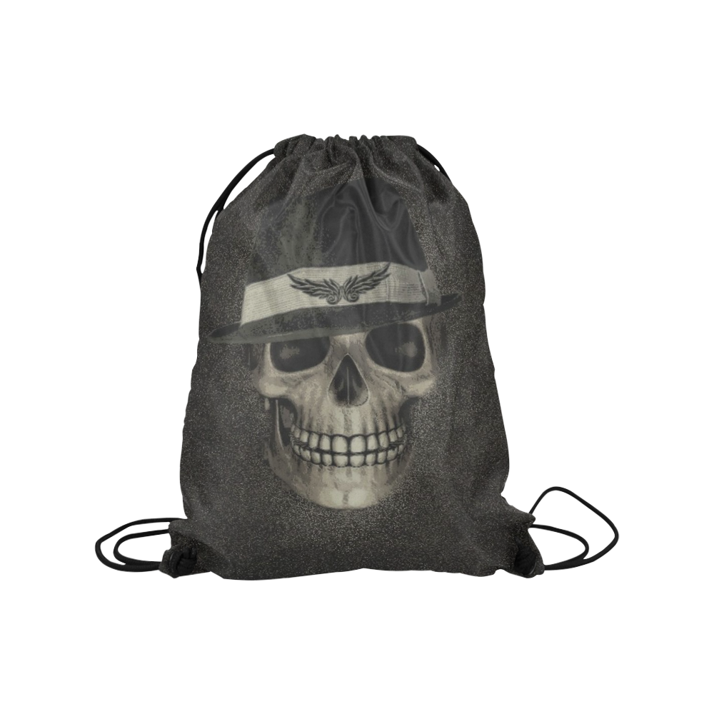 Charming Skull C by JamColors Medium Drawstring Bag Model 1604 (Twin Sides) 13.8"(W) * 18.1"(H)