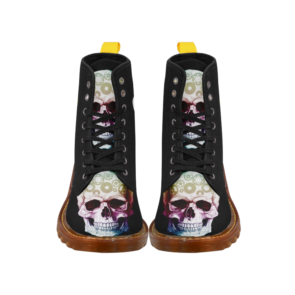 swirl skull Martin Boots For Women Model 1203H