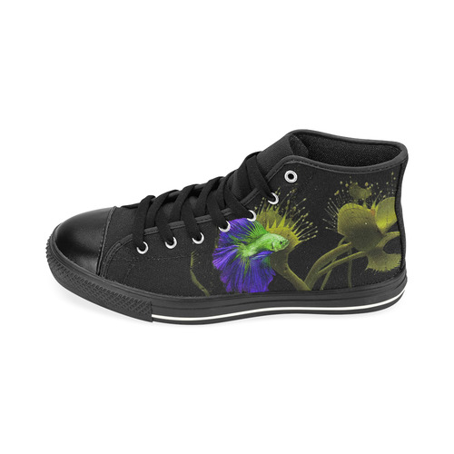 FISHWORLD High Top Canvas Women's Shoes/Large Size (Model 017)