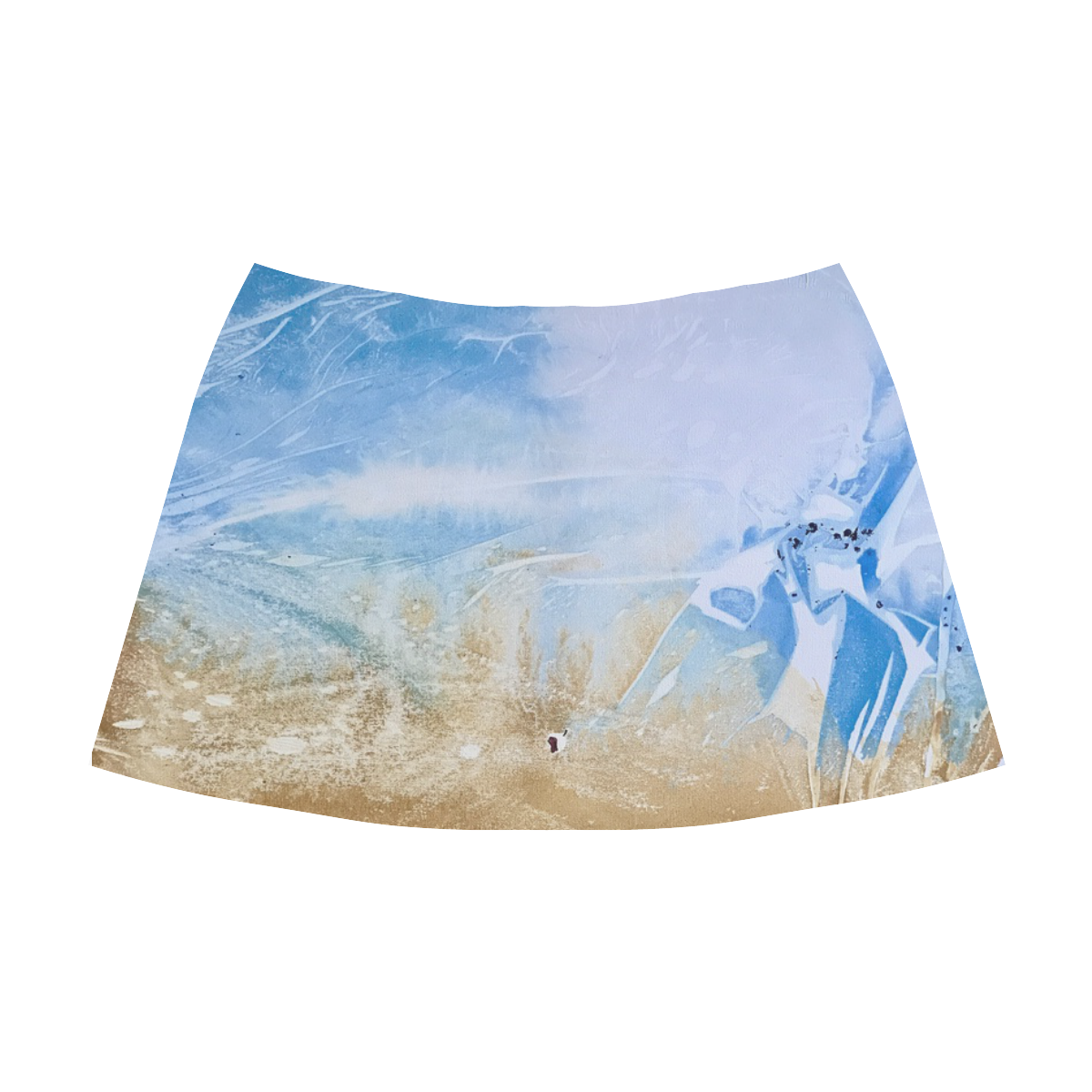 Beach Mnemosyne Women's Crepe Skirt (Model D16)