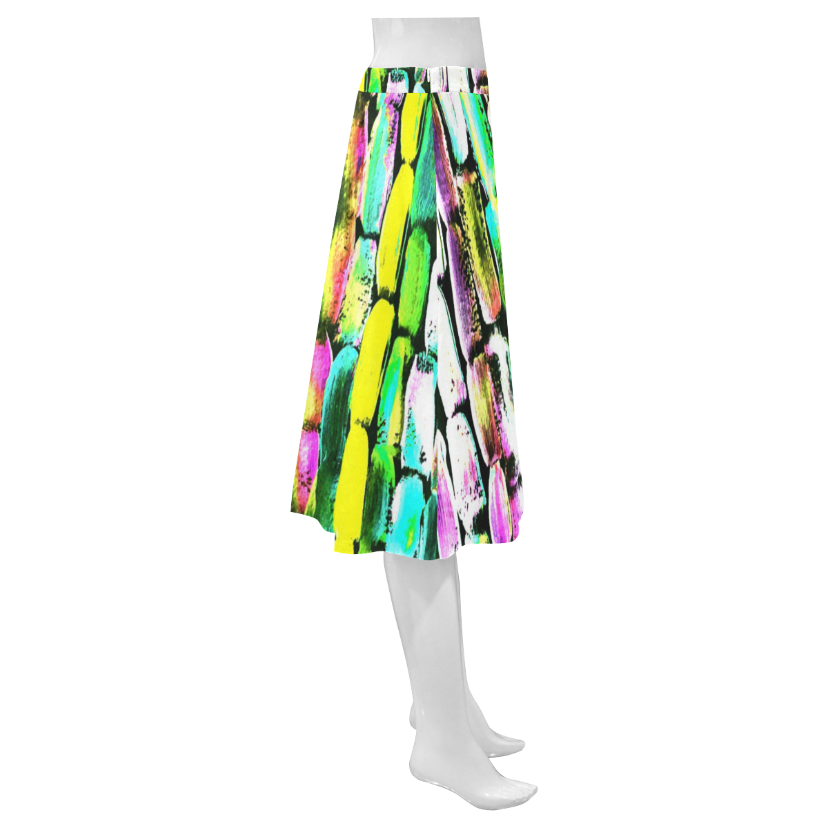 Sweet Sugarcane Mnemosyne Women's Crepe Skirt (Model D16)
