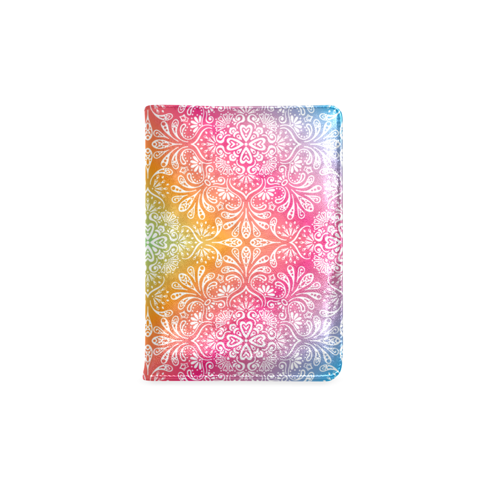 Rainbow Flowers Mandala I Custom NoteBook A5