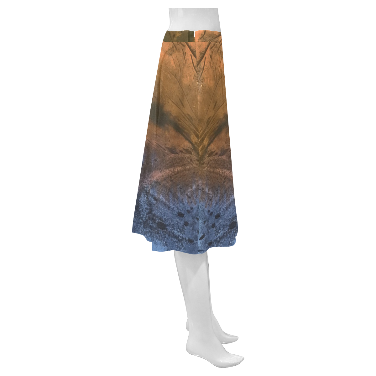 Beach Copper Mnemosyne Women's Crepe Skirt (Model D16)
