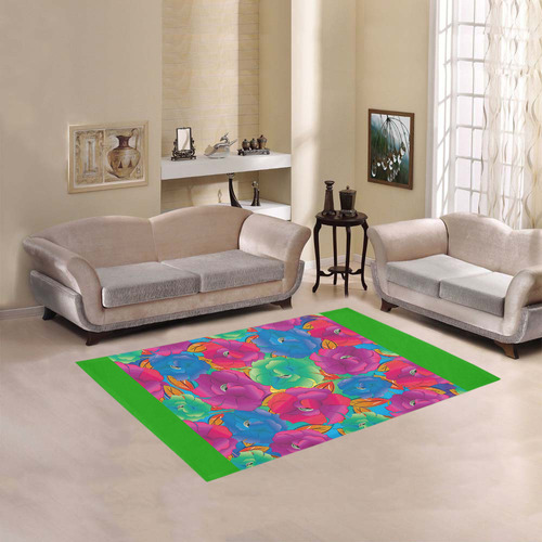 FLOWER Area Rug 5'3''x4'