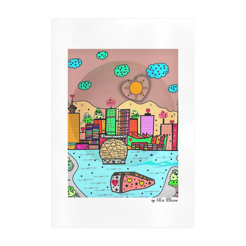 Vancouver Popart by Nico Bielow Art Print 19‘’x28‘’