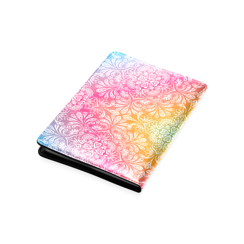 Rainbow Flowers Mandala I Custom NoteBook A5