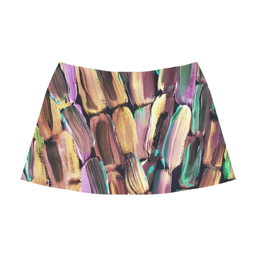 Midnight Sugar Mnemosyne Women's Crepe Skirt (Model D16)