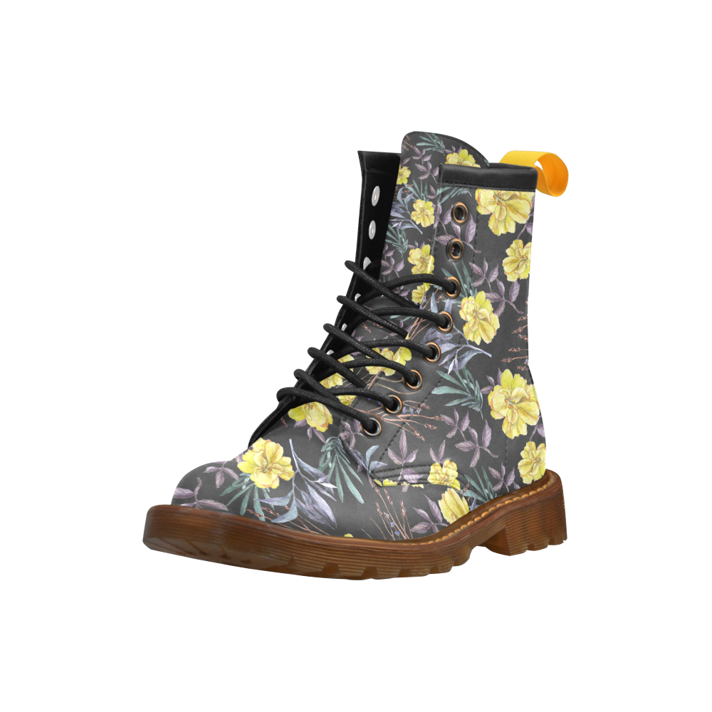 Wildflowers II High Grade PU Leather Martin Boots For Women Model 402H