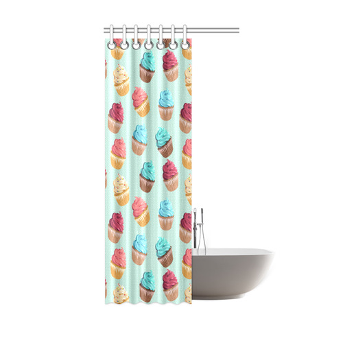 Cup Cakes Party Shower Curtain 36"x72"