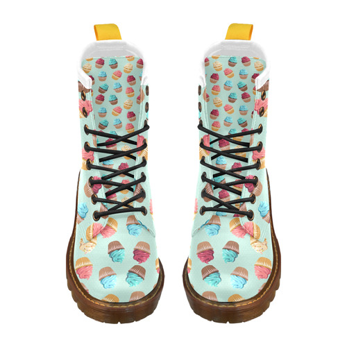 Cup Cakes Party High Grade PU Leather Martin Boots For Women Model 402H