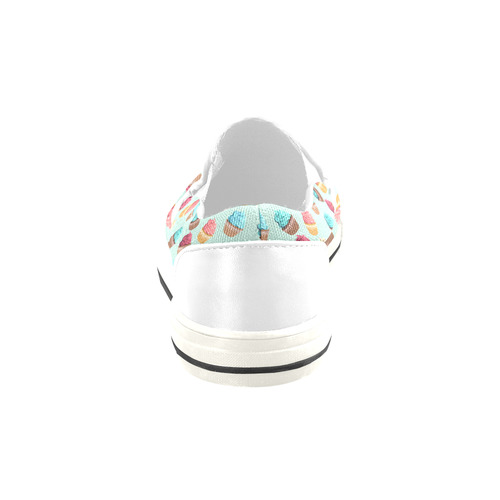 Cup Cakes Party Slip-on Canvas Shoes for Kid (Model 019)
