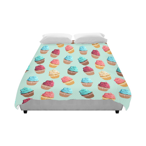 Cup Cakes Party Duvet Cover 86"x70" ( All-over-print)