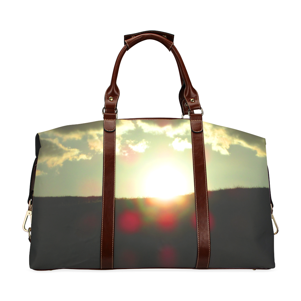 Sunset over the hill Classic Travel Bag (Model 1643) Remake